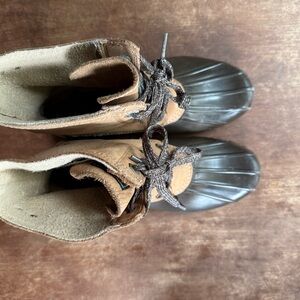 Bass Brown and Black Winter Rain Boots Waterproof